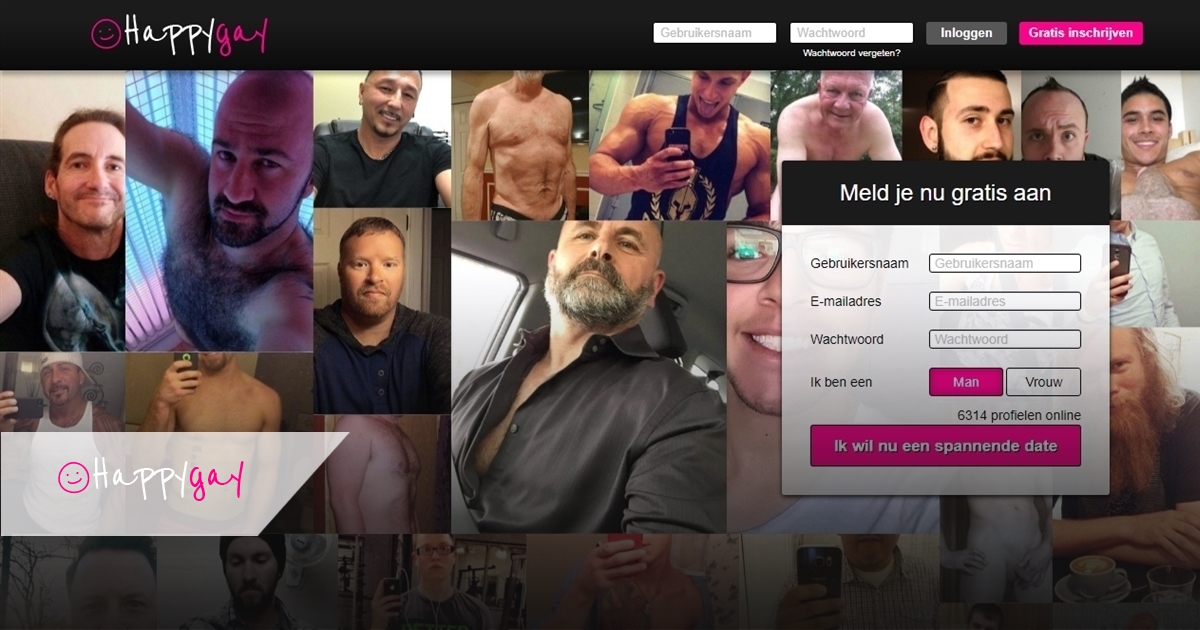 happygay is een fictieve erotische chatwebsite met fake profielen van mannen en vrouwen die aantrekkelijk zijn en opzoek naar seksueel getinte chats