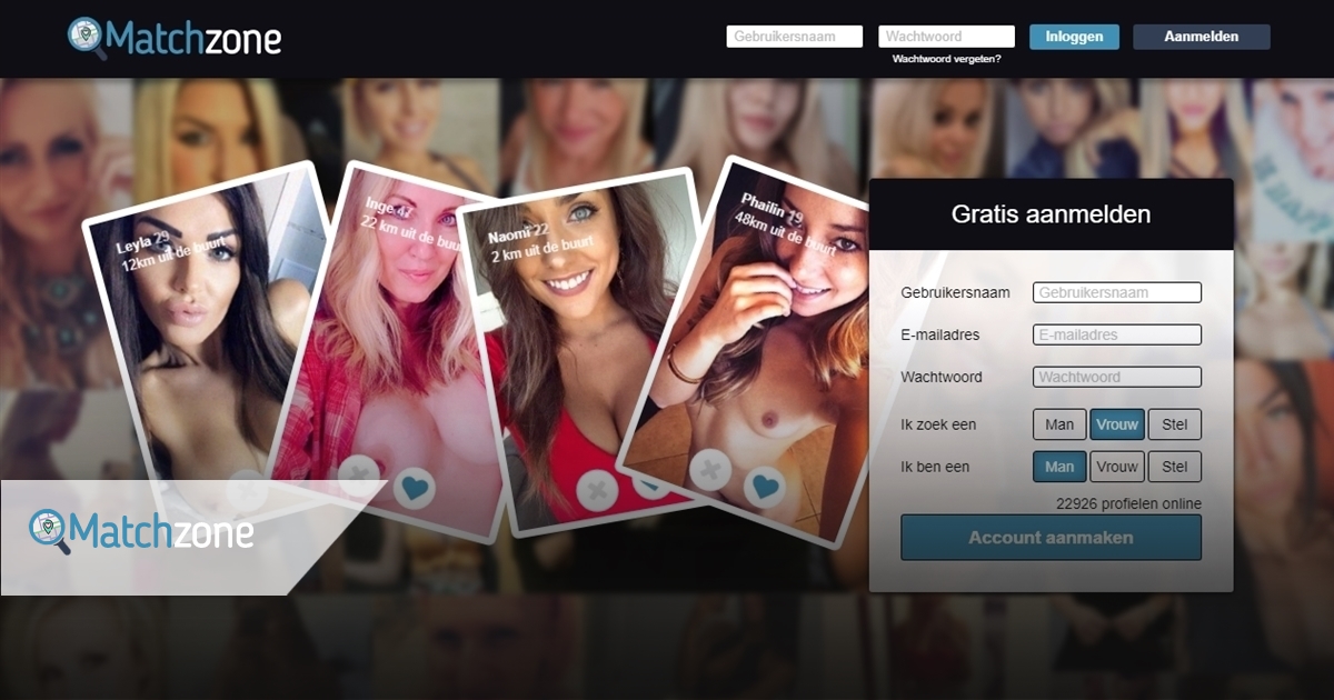 matchzone is een erotische chatplatform met entertainment profielen van sekszoekende vrouwen en mannen